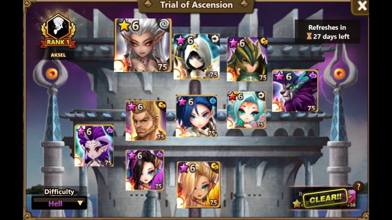 Summoners War TOA Hell 30 Star! August/Sep 2025