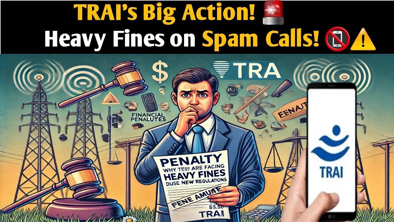 TRAI Cracks Down on Spam Calls! 📵 Telecom Companies to Face Heavy Fines! ⚠️💰