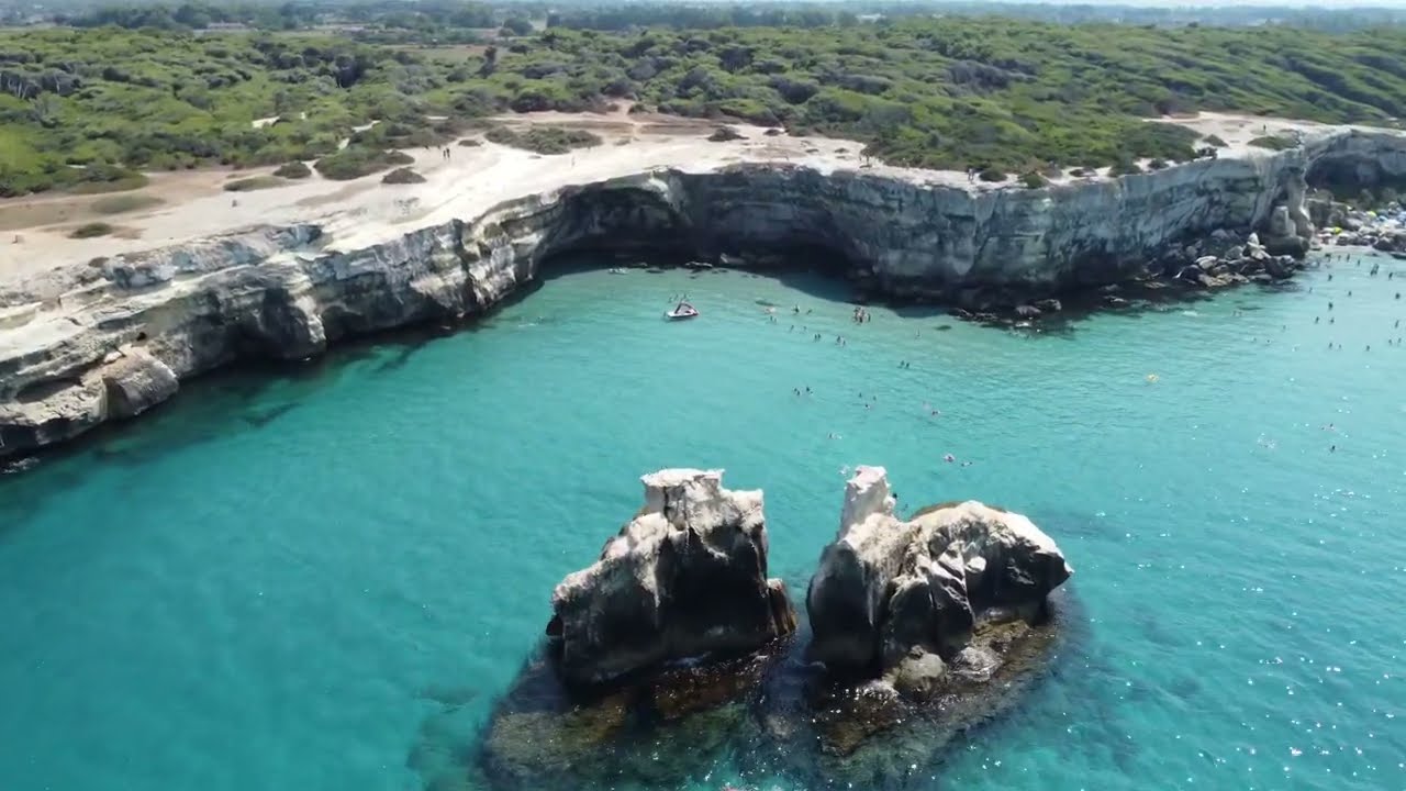 Le baie più belle del Salento: Cala Acquaviva, Baia delle Due Sorelle, Baia di Porto Miggiano 4K