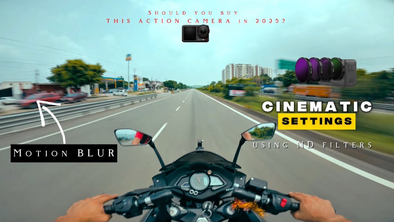 DJI Osmo Action 5 Pro Cinematic Test | ND filter settings for dji osmo action 5 pro | #dji #motovlog