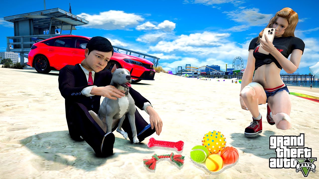 KÜÇÜK PİTBULL GRİ İYİLEŞTİ! SÜLEYMAN ONU EVLAT EDİNDİ! - GTA 5 GERÇEK HAYAT MODU