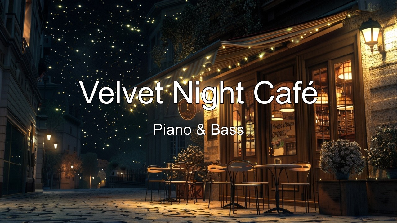 Starry Café Jazz ☕✨ Piano & Upright Bass • Calm & Cozy Instrumental BGM (No Vocals) (1 Hour+)