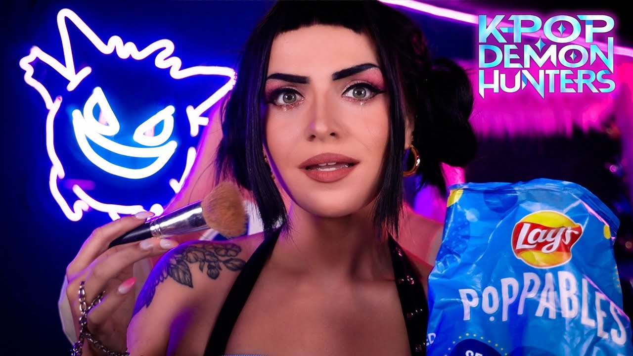 KPop Demon Hunters ASMR | You're Going on Stage with Huntrix 🎤 Zoey's Idol Makeover On YOU💄