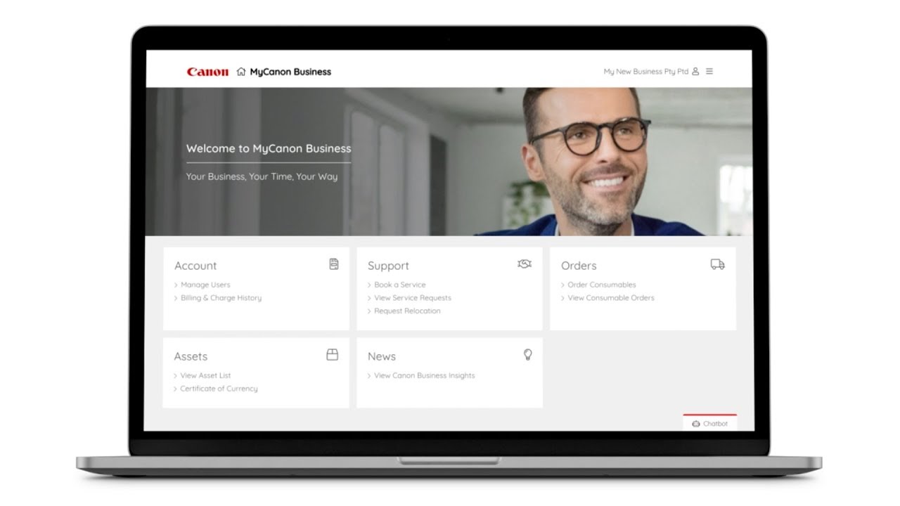 How to navigate the MyCanon Business portal