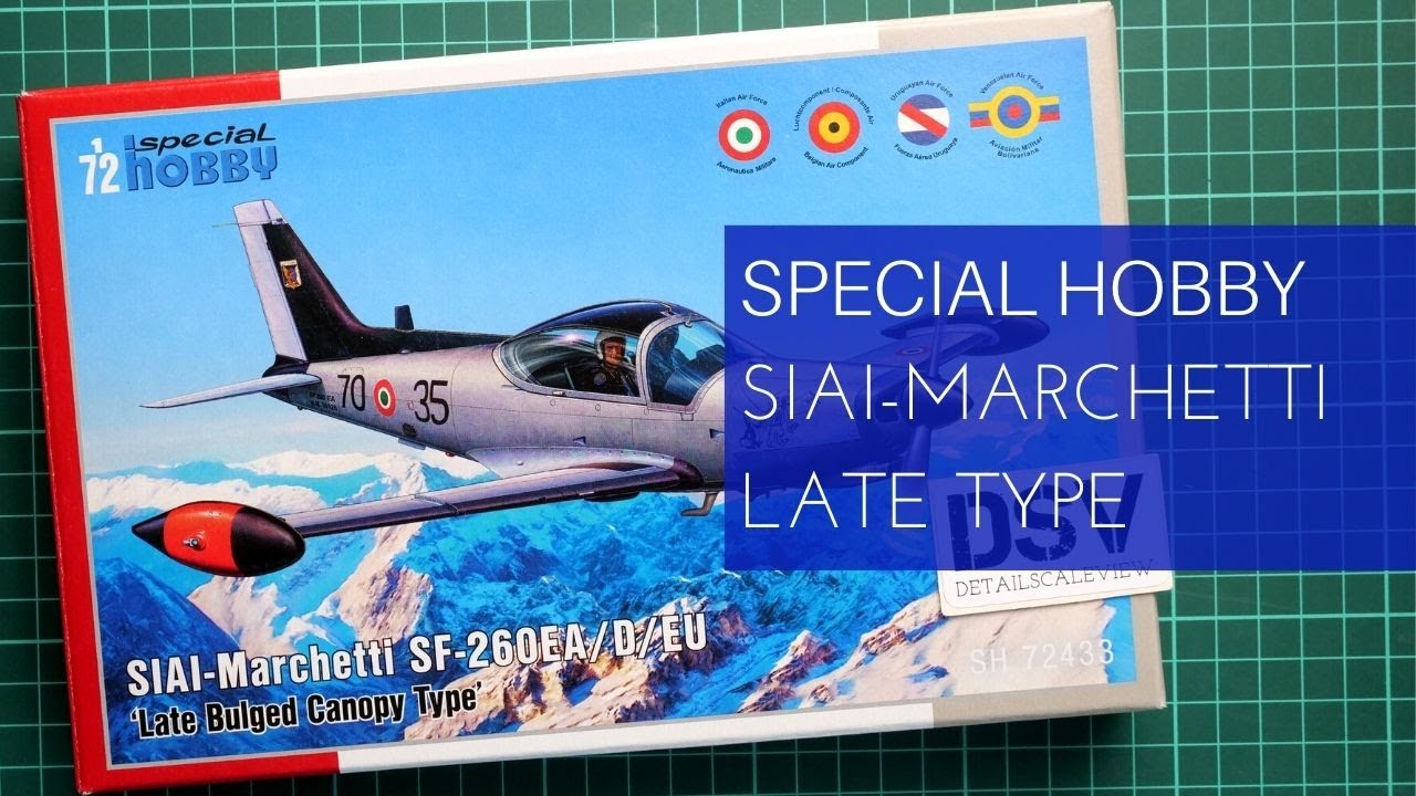 Special Hobby 1/72 SIAI Marchetti SF-260EA/D/EU Late Bulged Canopy (SH72433) Обзор Набора