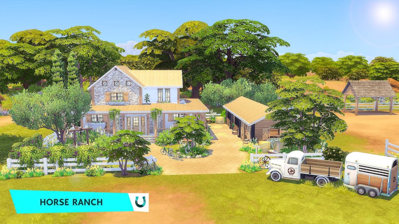 Cozy Horse Ranch | The Sims 4 | No CC | Stop Motion