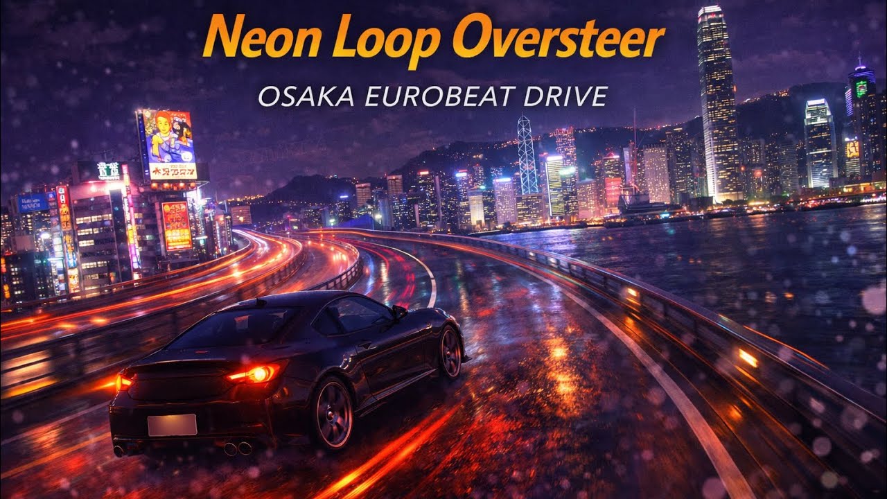 【大阪ユーロビート】Neon Loop Oversteer | Osaka EUROBEAT DRIVE / 大阪・阪神高速ナイトループ