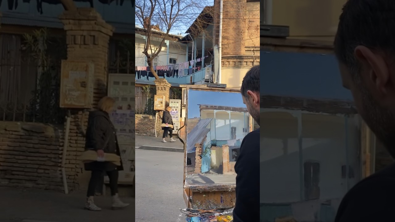 Painting from life in old Tbilisi #старыйтбилиси #тбилисскиедворики #painting #pleinair #georgia