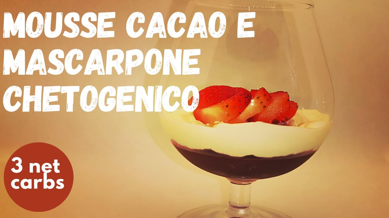 🥓🍓🥑 MOUSSE AL CACAO E MASCARPONE CHETOGENICO | DOLCE CHETOGENICO CON MASCARPONE | LCHF
