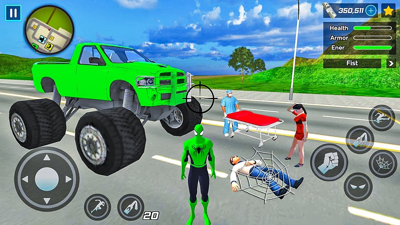 Rope Frog Ninja Hero Car Vegas #3 - Android Gameplay