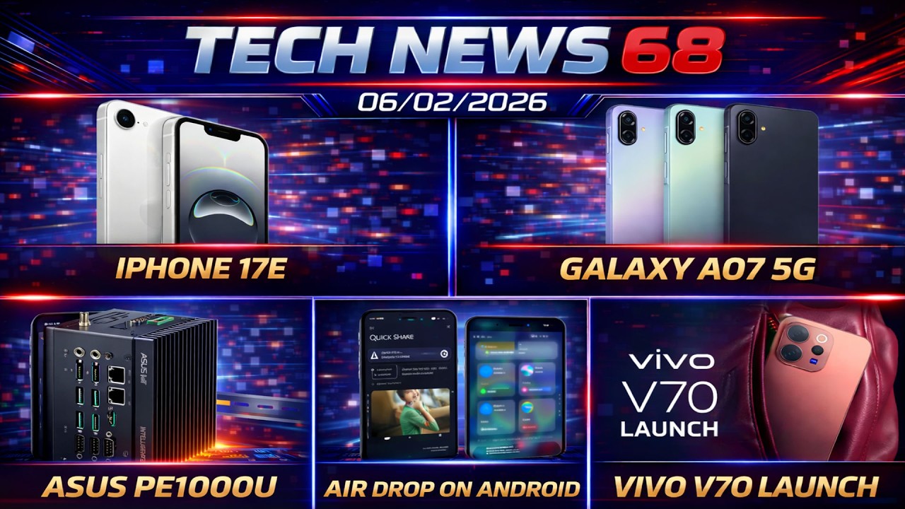 TECH NEWS 68 | IPHONE 17E | GALAXY A07 5G | ASUS PE1000U | AIRDROP ON ANDROID | VIVO V70 LAUNCH