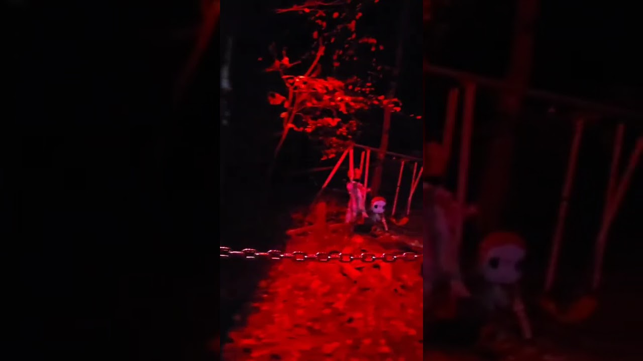Visitando un paseó de terror 