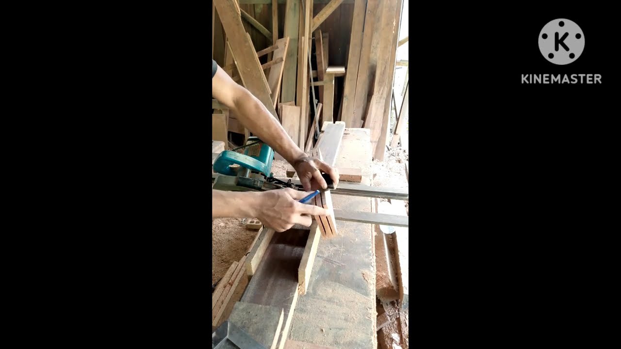 Cara cepat prostek rangka pintu dan jendela #reels #woodworking #wood #diy # 