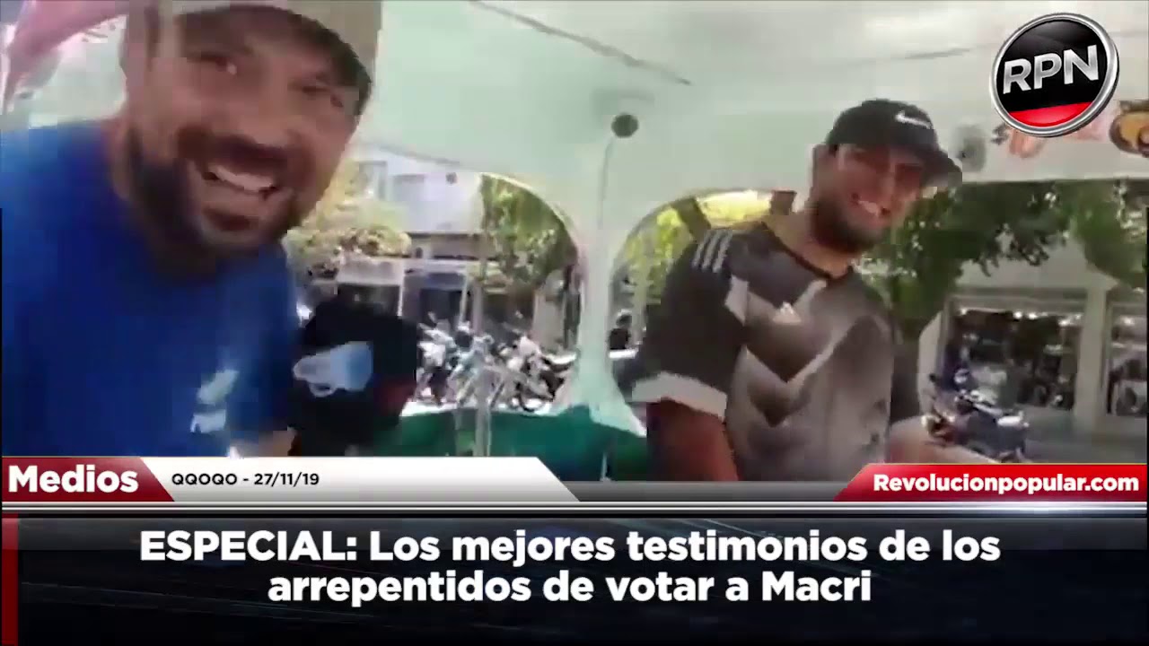*MOMENTOS HERMOSOS* LOS ARREPENTIDOS DE VOTAR A MACRI!! IMPERDIBLE!!