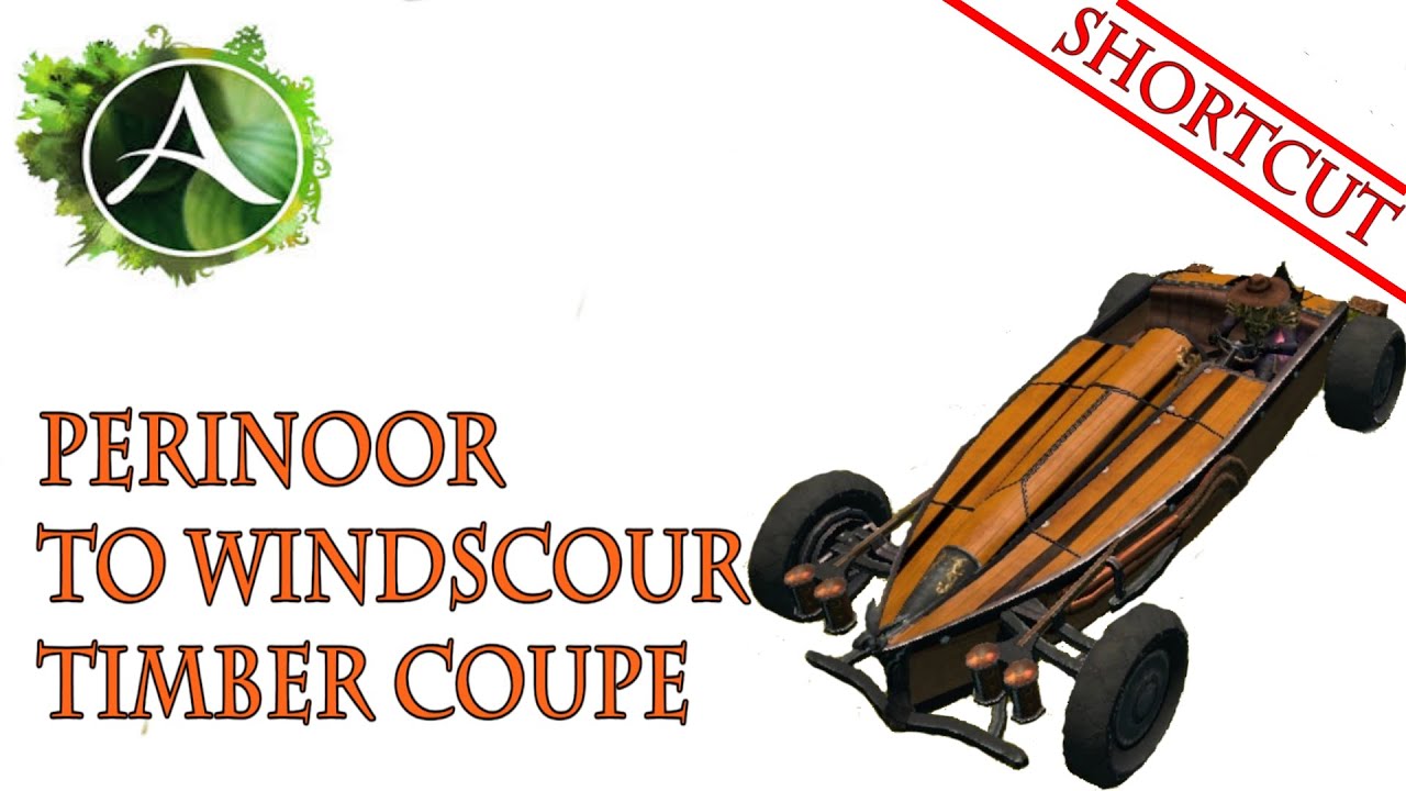 ArcheAge - Perinoor to Windscour - 4 different trade run shortcuts with a Timber Coupe car