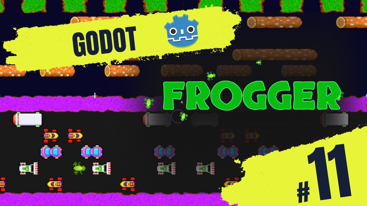 Создайте Frogger с Godot 4.5+ # 11 Перемещающиеся элементы полосы движения