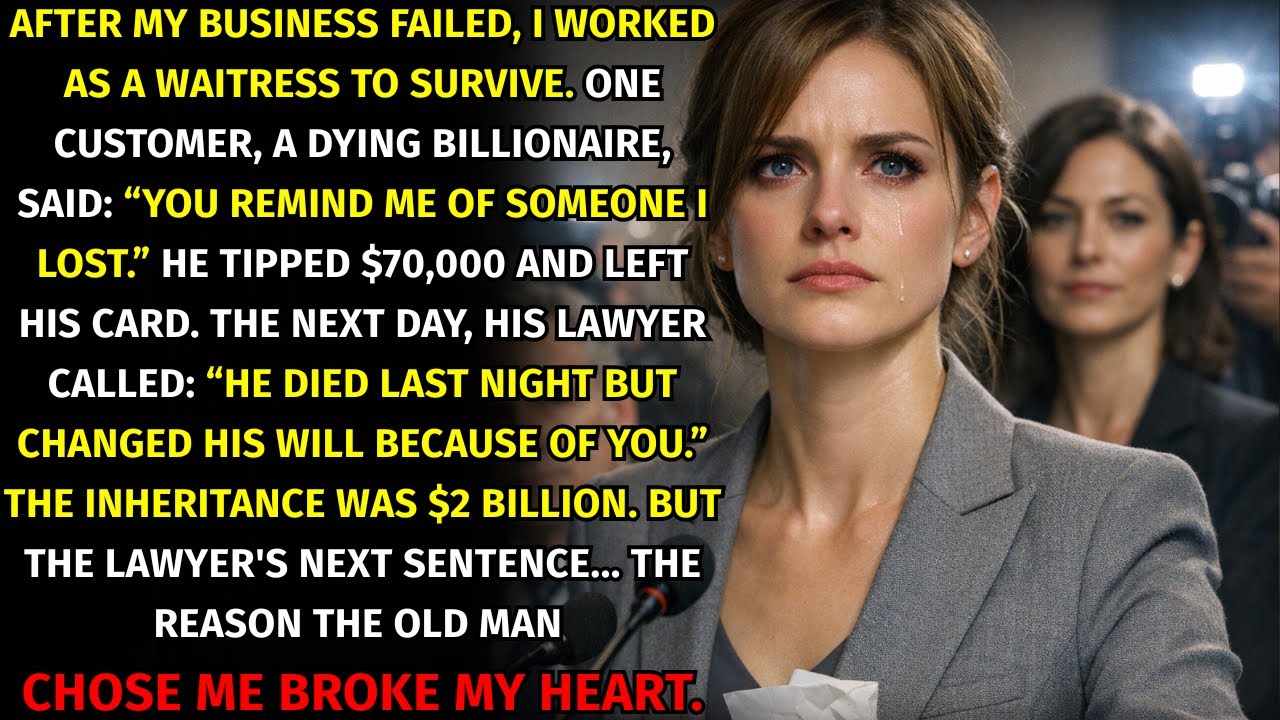 A Billionaire Gave Me $70K Then Died That Night — The Truth in His Will Broke Me