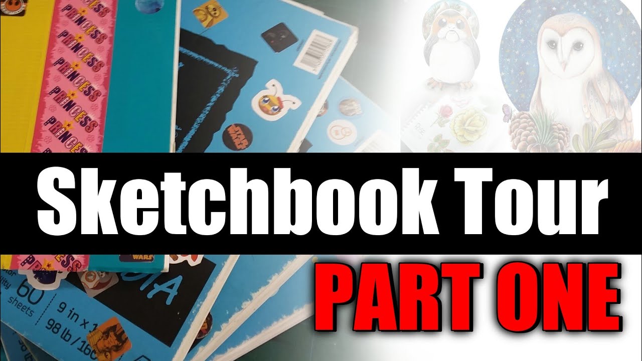 2018 Sketchbook Tour! - Part 1, 9X12 Canson XL Mixed Media Sketchbooks.