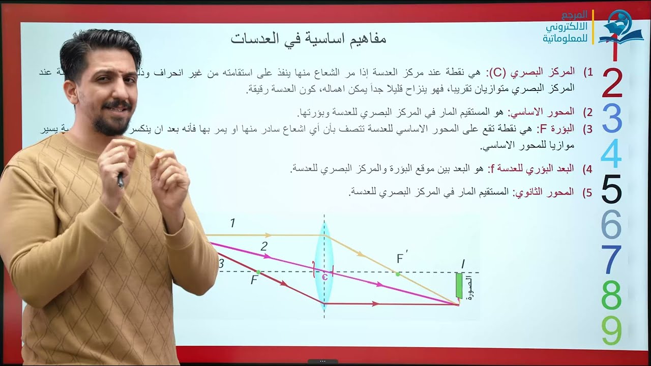 فيزياء الرابع العلمي | الفصل الثامن | المحاضرة الأولى (العدسات الرقيقة)