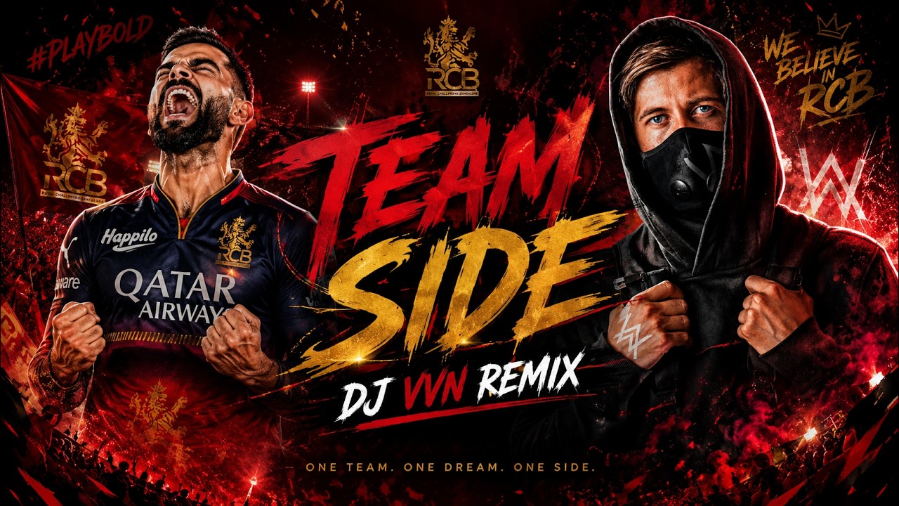 #RCB TEAM SIDE - DJ VVN REMIX ft. Alan Walker | RCB Anthem 2026 | EDM Festival Mix #ipl2026  #DJVVN