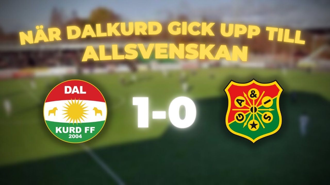 DALKURD FF 1-0 GAIS | MATCHEN D&Aring; DALKURD GICK UPP TILL ALLSVENSKAN