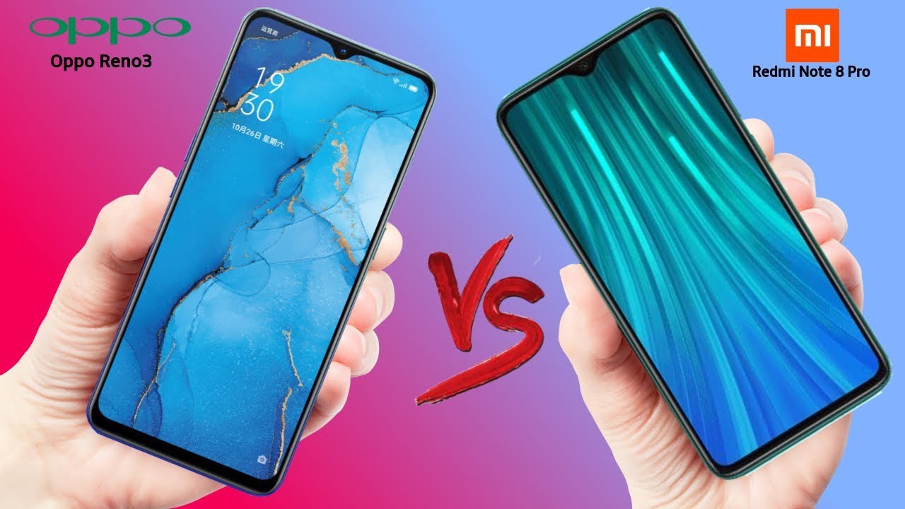 Oppo Reno3 VS Xiaomi Redmi Note 8 Pro Full Comparison