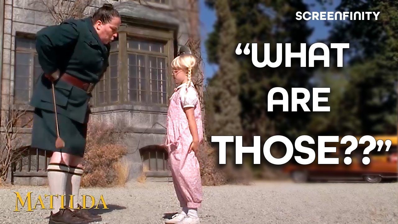Getting dragged on the first day at a new school | Matilda (1996) | Screenfinity