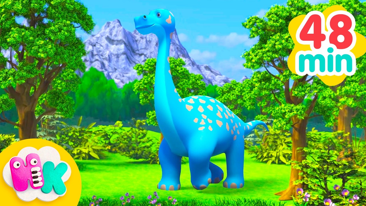 Cântecul Dinozaurilor 🦖 Desene cu Dinozauri 🦕 Cântece pentru Copii | HeyKids