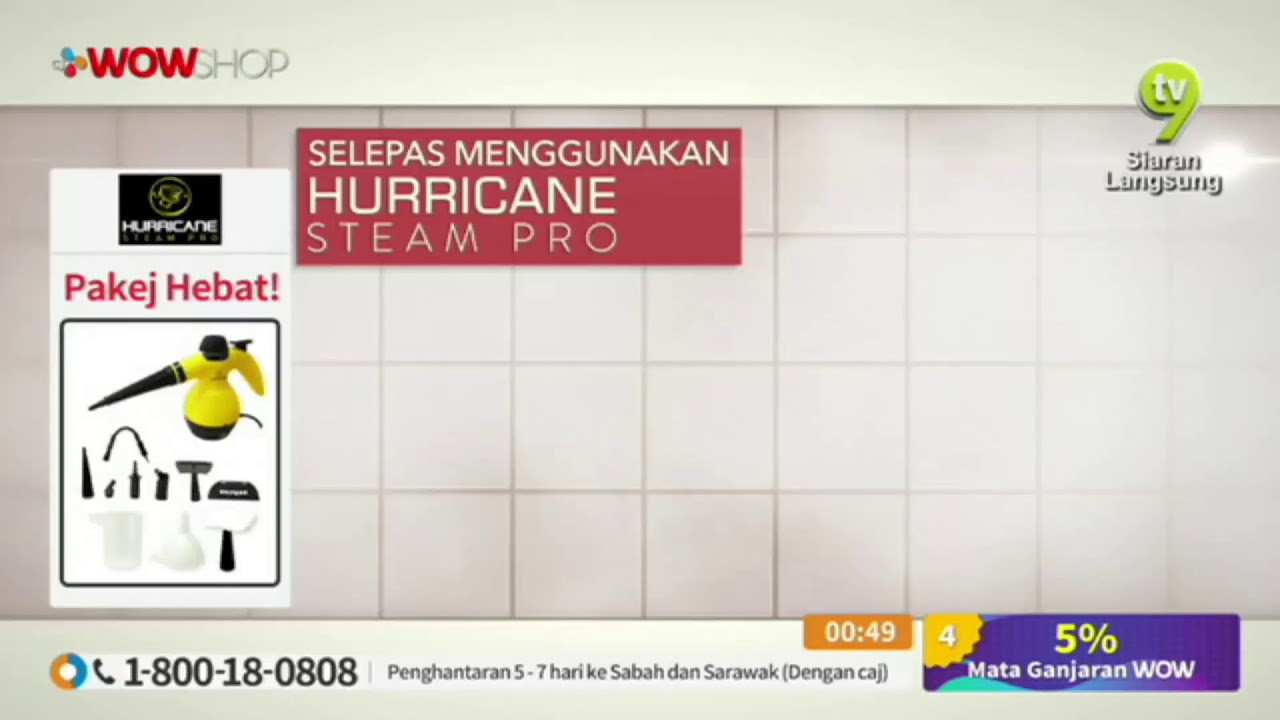HURRICANE STEAM CLEANER PRO / 12 APRIL 2019 / TV9 / P3539
