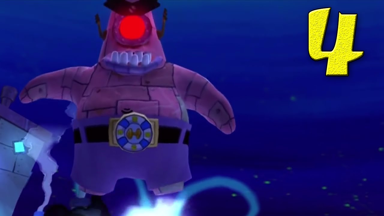 SpongeBob: Truth or Square Playthrough Part 4 - Boss One (Giant Patrick)