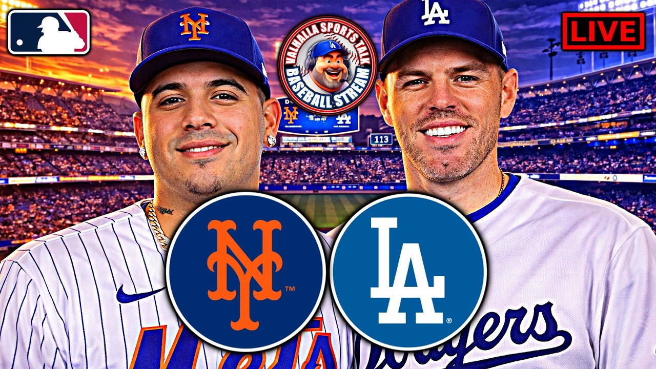⚾ New York Mets vs Los Angeles Dodgers LIVE 🔴 | MLB Watch Party ⚾ (Play-by-Play & Reactions)