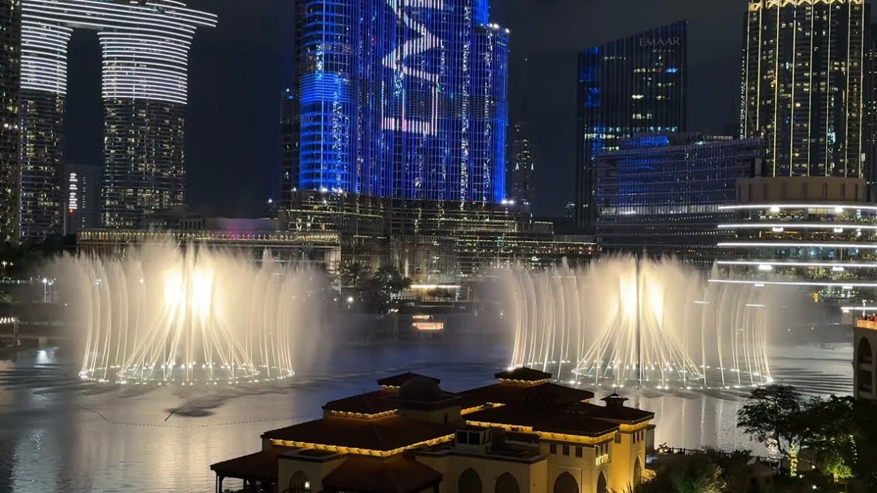 World Famous Dubai Fountain & Burj Khalifa Light Show 2026 | Downtown Dubai at Night