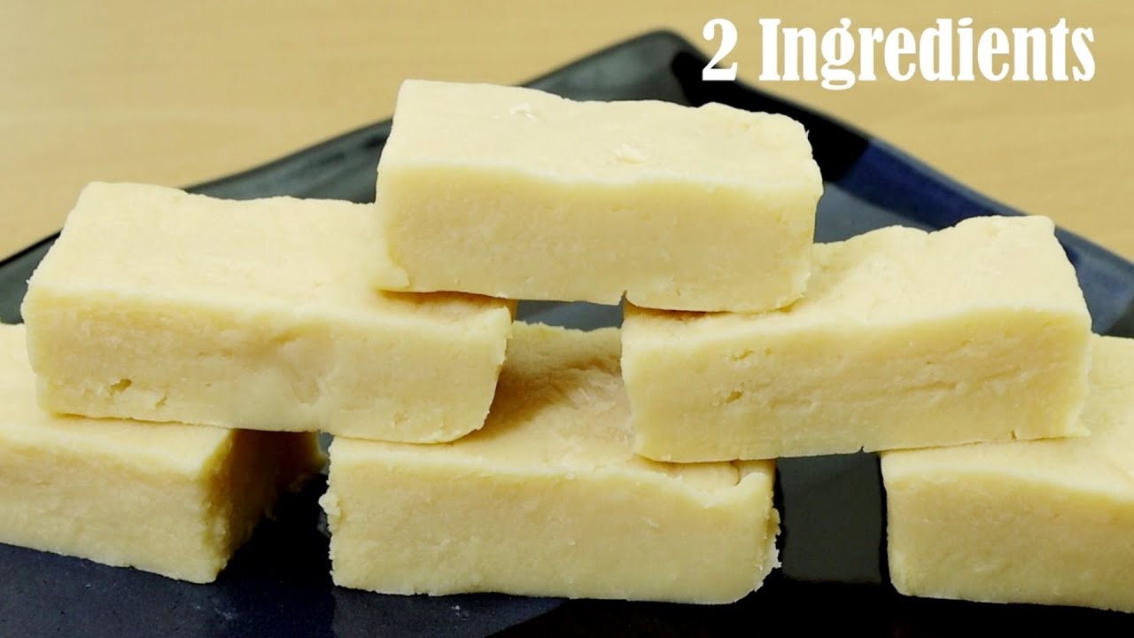 Easy Milk Barfi Recipe &ndash; Milk Cake &ndash; Dessert Recipe