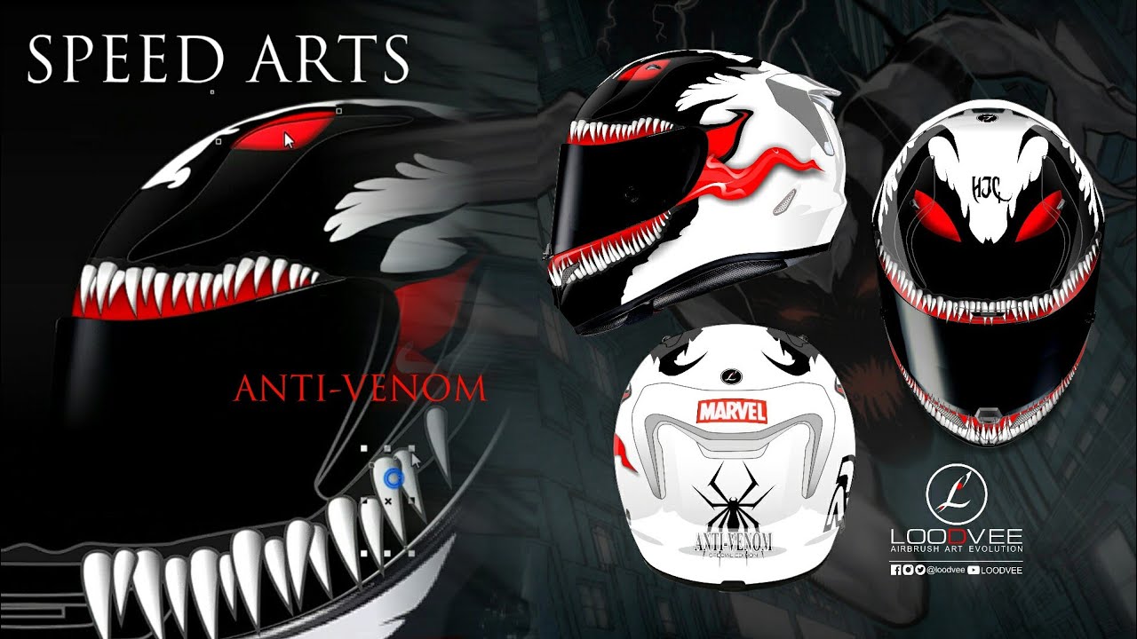 Anti-Venom | HJC Helmets | Graphic Design Timelapse