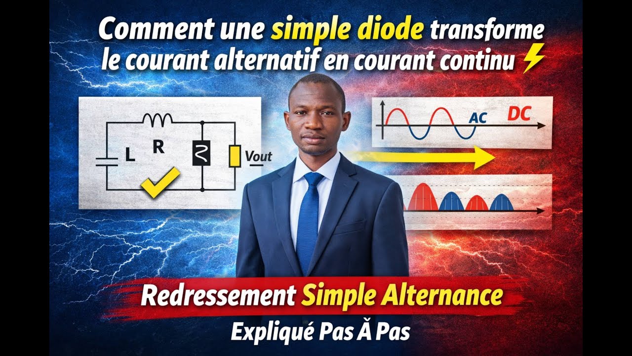 Redressement simple alternance (PARTIE 2) : calculs expliqués pas à pas