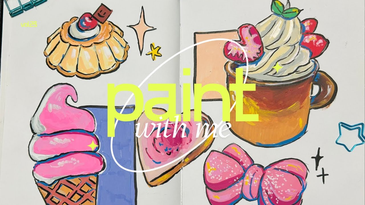 Let’s paint some desserts :3 | Acrylic Markers ✨