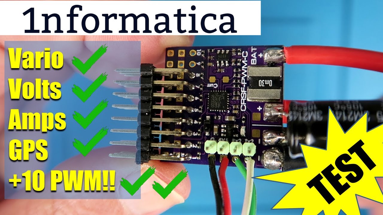 MATEK CRSF PWM Volts Amps Vario And GPS!!