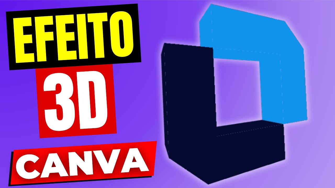 Como Deixar seu LOGOTIPO em 3D no Canva (Efeito R&aacute;pido e F&aacute;cil!)