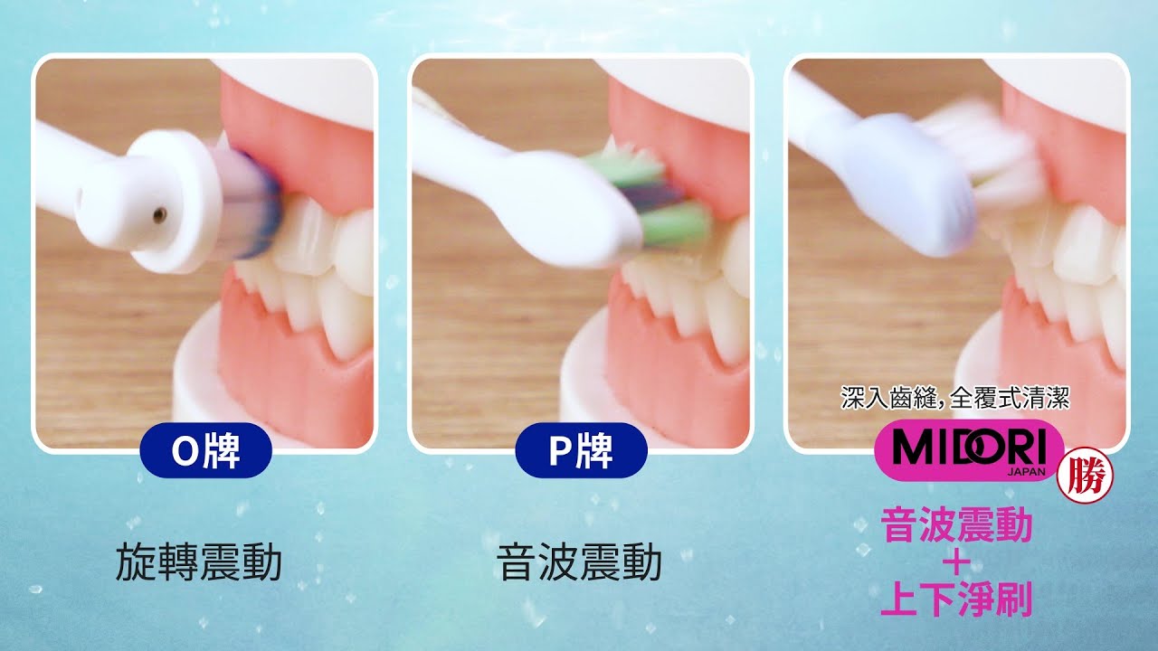 MIDORI美多莉電動牙刷_比較篇│