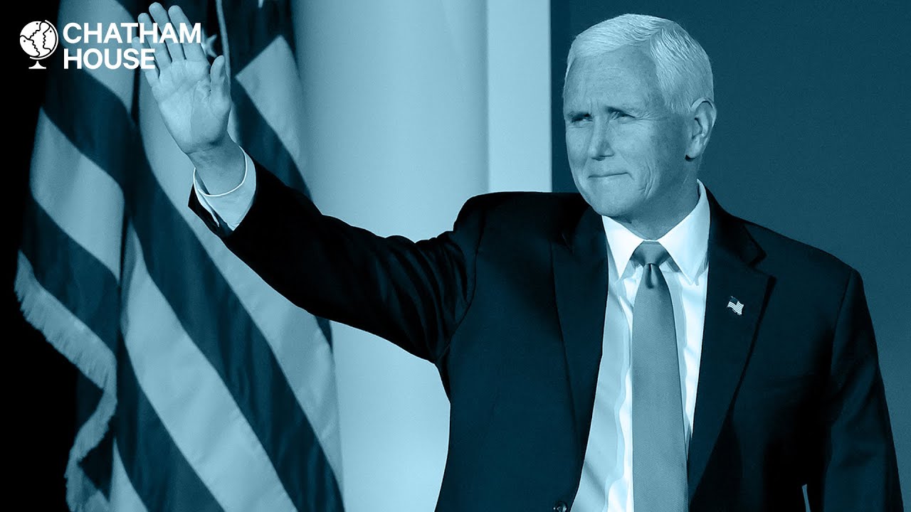 Mike Pence, 48th vice president of the United States, speaks at Chatham House