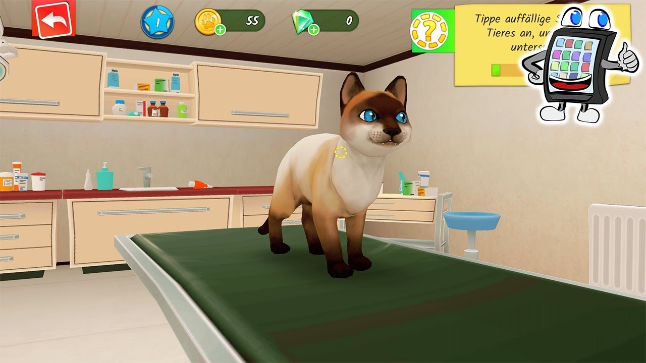 Pet World TIERKLINIK App deutsch | KÄTZCHEN VOLLER FLÖHE - Doktor Nina verarztet Streuner Katze