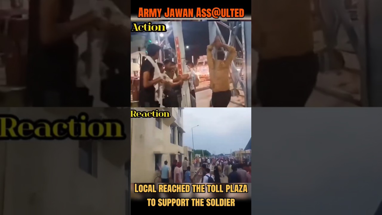 🚨 Toll Plaza Clash in Meerut 🧌 Army Soldier Ass@ulted🪖Locals Vandalise Booth 💀 #shorts #news #shorts