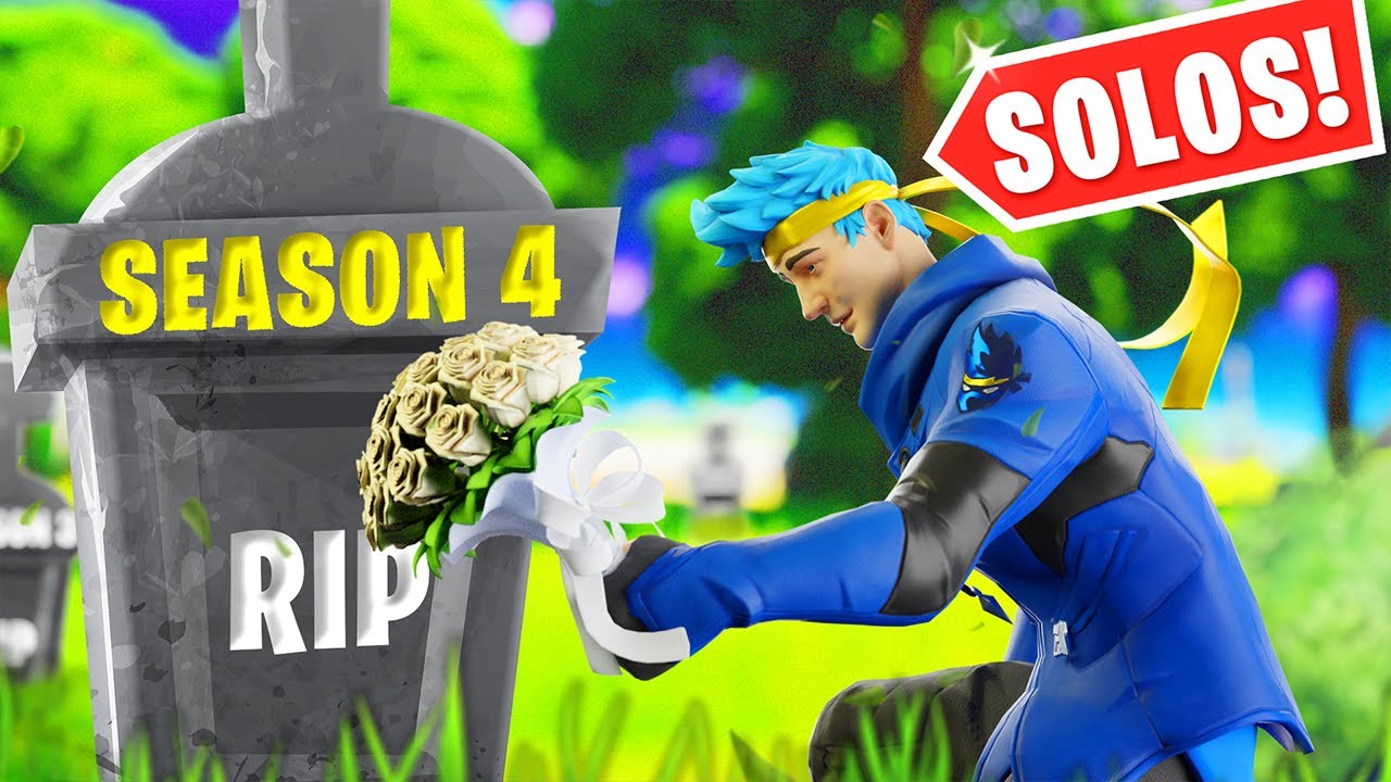 Ninja's Last Fortnite Season 4 Solos Game