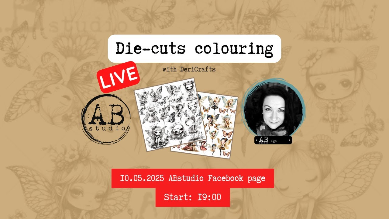🔴 LIVE REPLAY- Die-cuts colouring for @abstudiostore