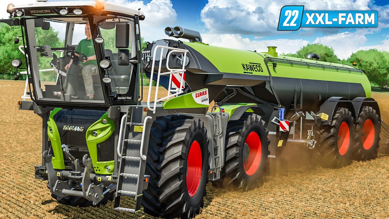 LS22 XXL Farm #43: G&auml;rrest ACTION mit dem CLAAS Saddle Trac! | FARMING SIMULATOR 22