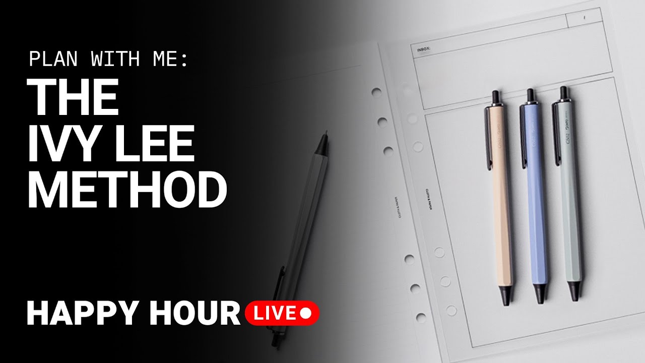 Focused Planning: The Ivy Lee Method | Happy Hour Live