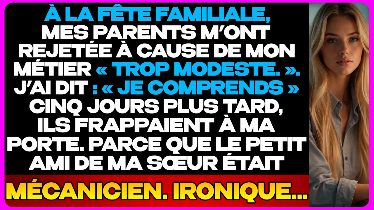 « Ce N’Est Pas Un Endroit Pour Les Ratés » — Ils M’Ont Rejetée Au Dîner De Famille...
