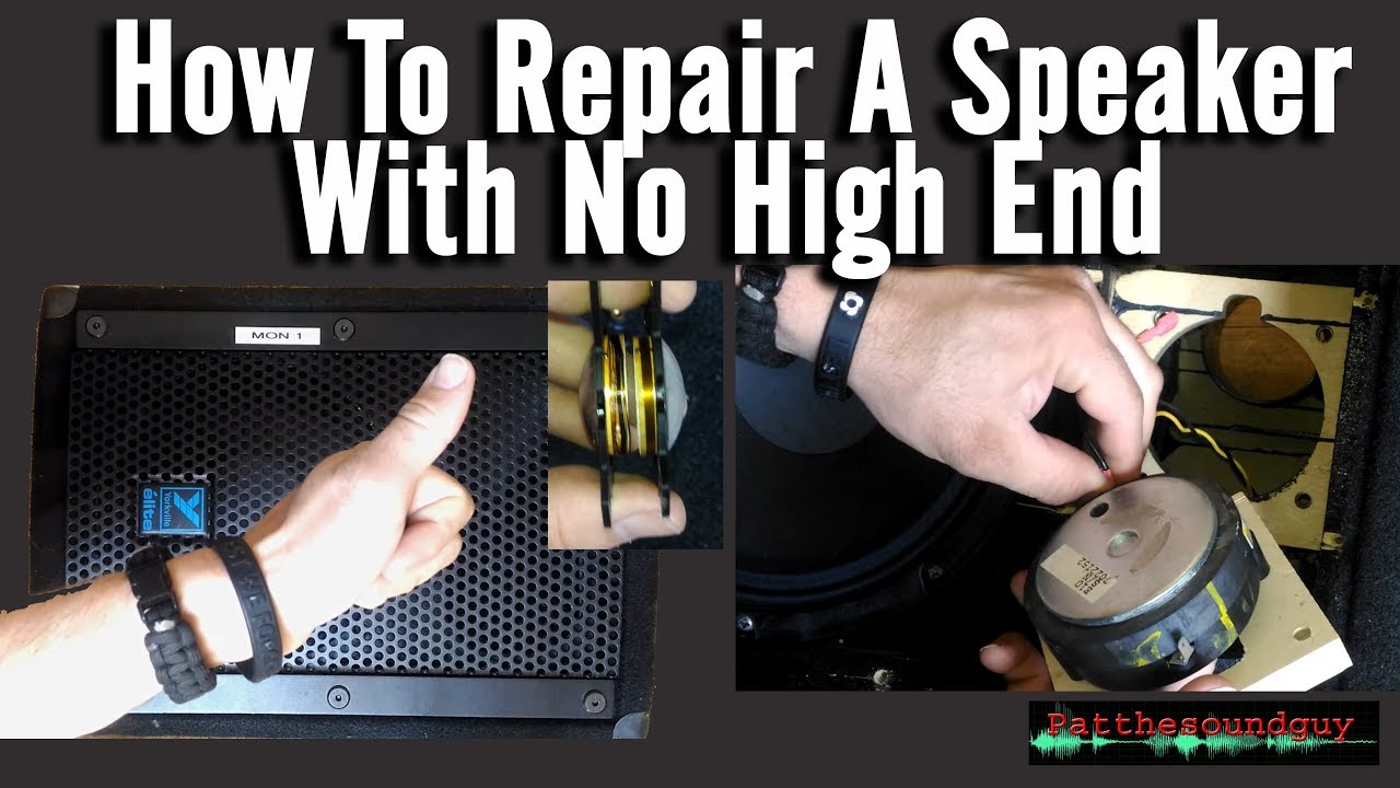 Speaker Repair, how to repair a speaker that has no high end. Blown horn or tweeter