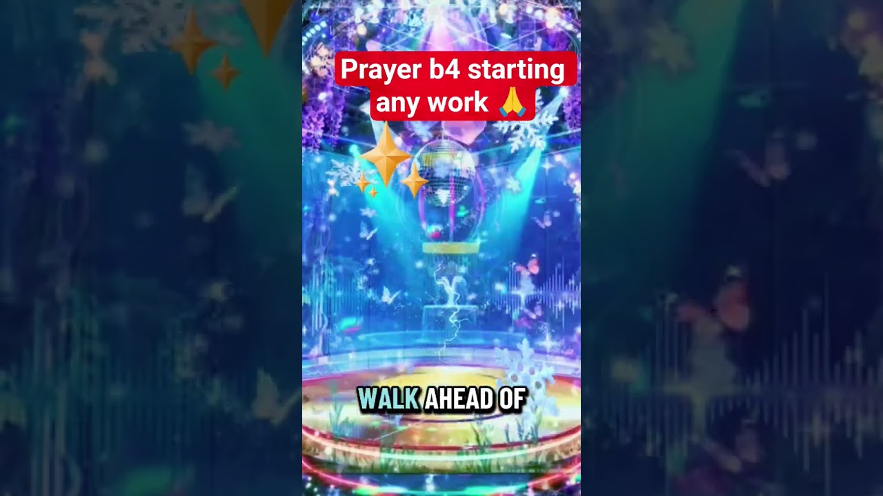 Prayer before starting work 🙏