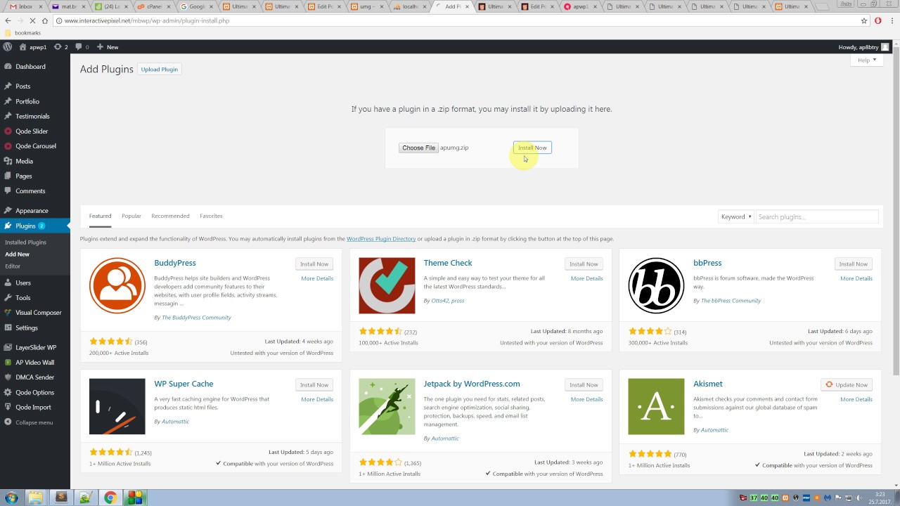 Ultimate Media Gallery WordPress Plugin installation